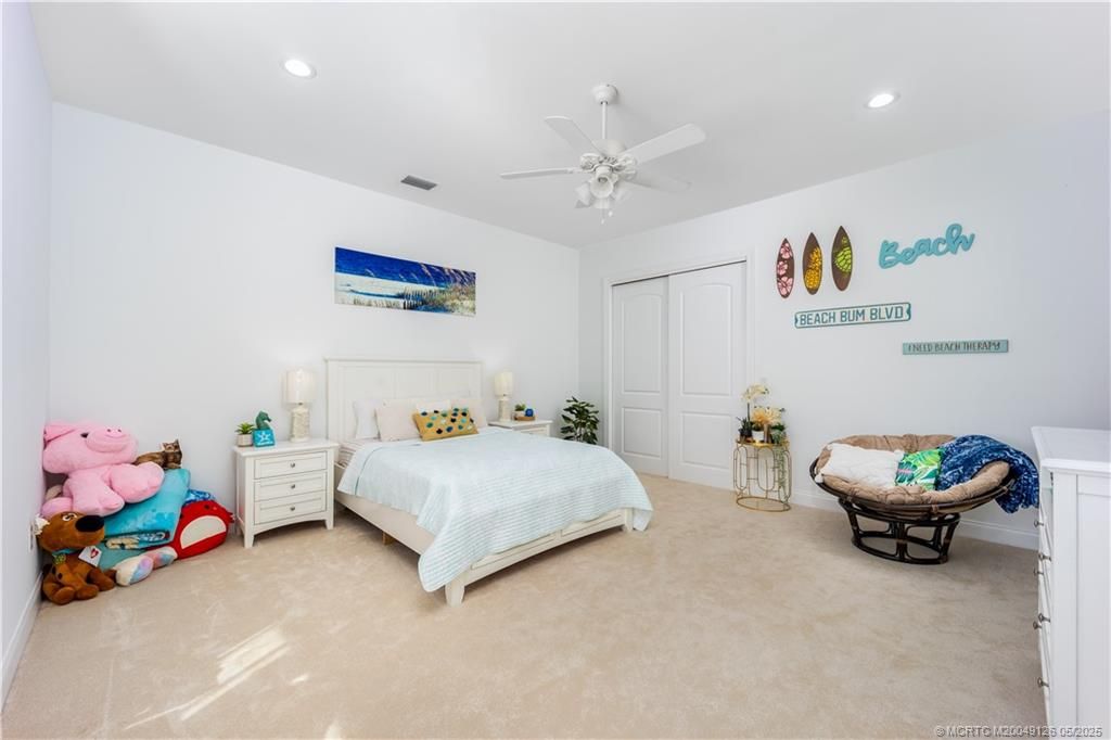 Bedroom, Interior, Recessed Lighting