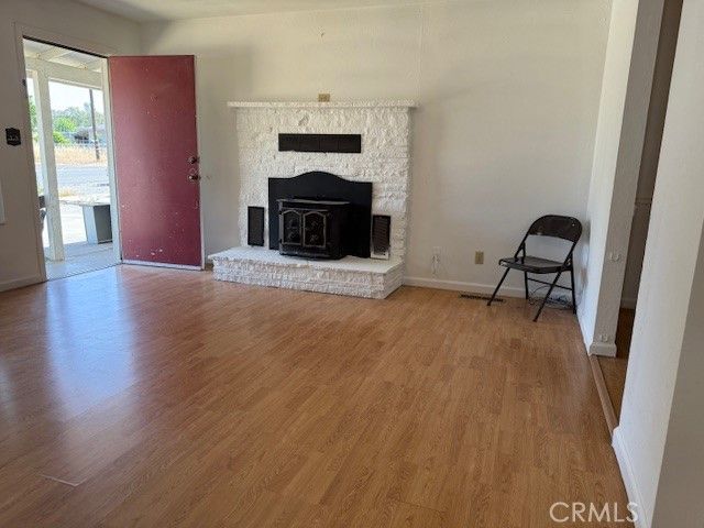 Fireplace, Interior, Wood Texture Flooring