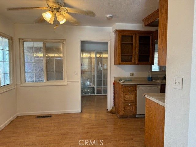 Interior, Kitchen, Wood Texture Flooring