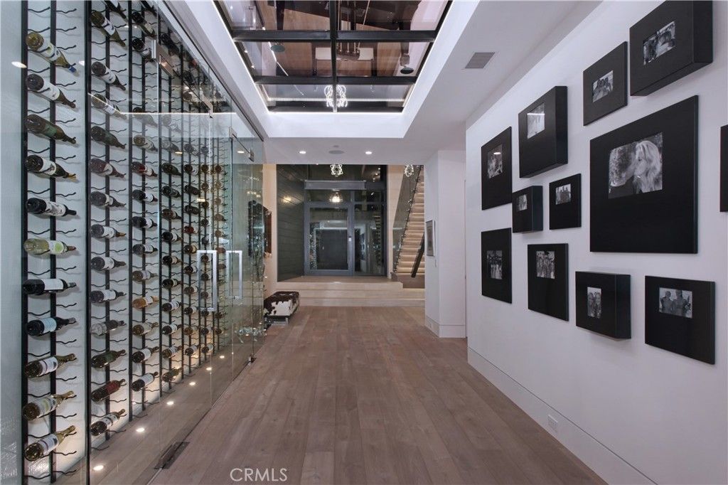 Interior, Recessed Lighting, Wine Storage, Wood Texture Flooring