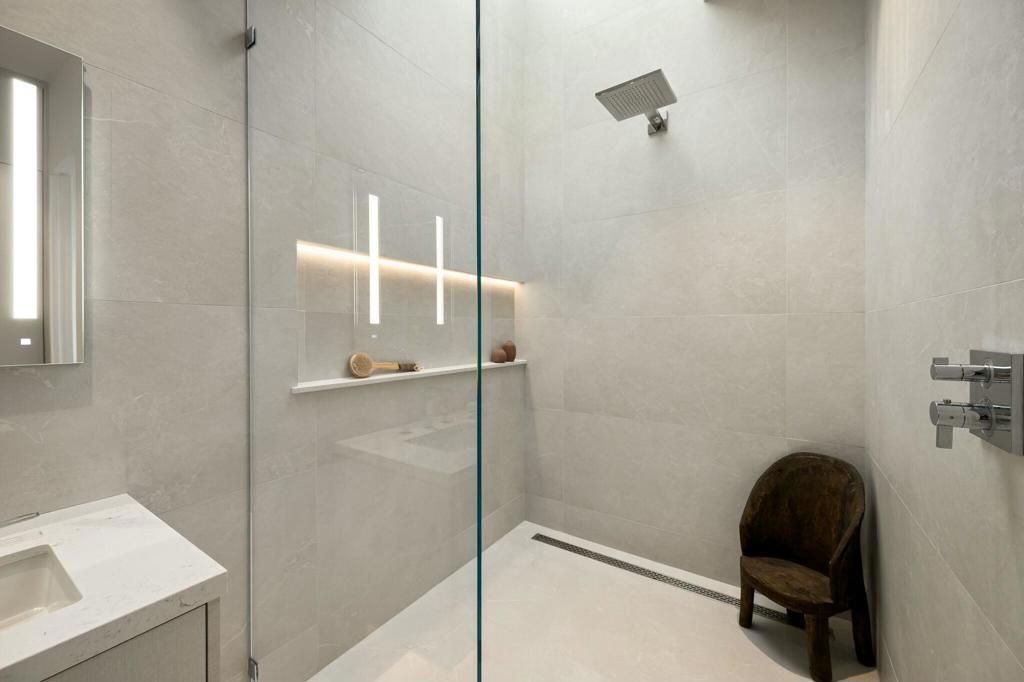 Bathroom, Glass Shower, Interior
