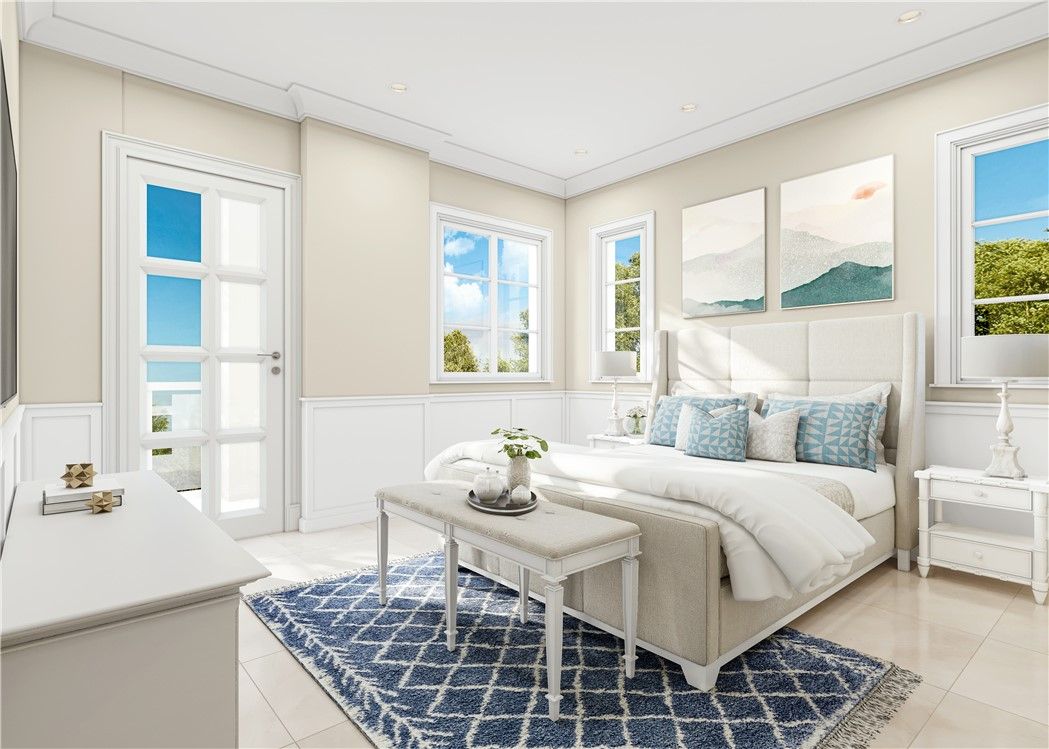 Bedroom, Interior, Recessed Lighting