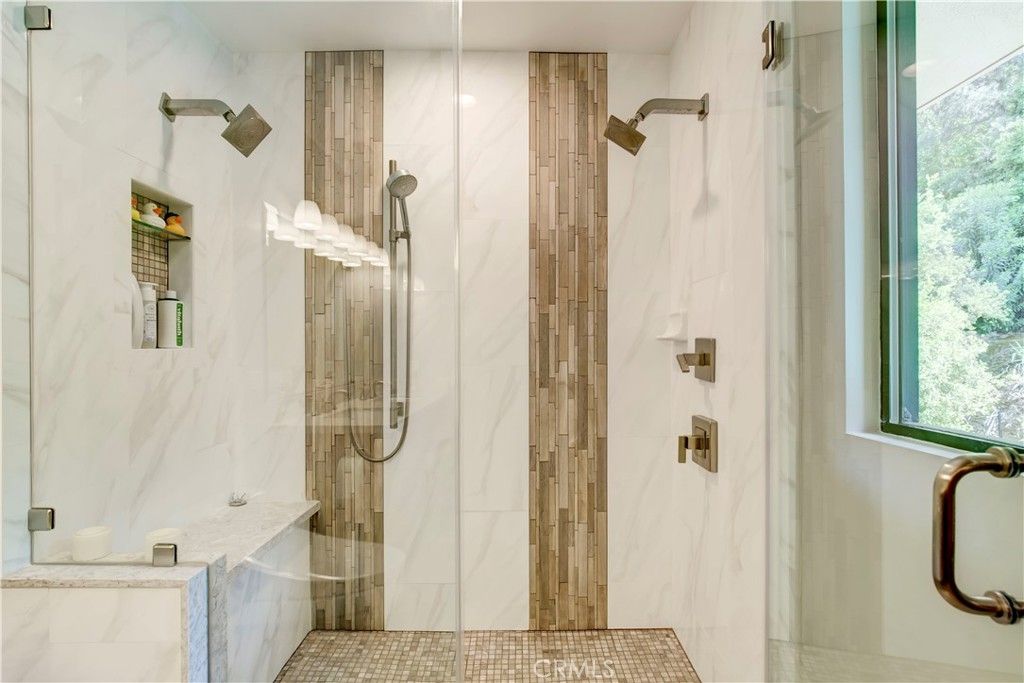 Bathroom, Glass Shower, Interior, Marble Walls