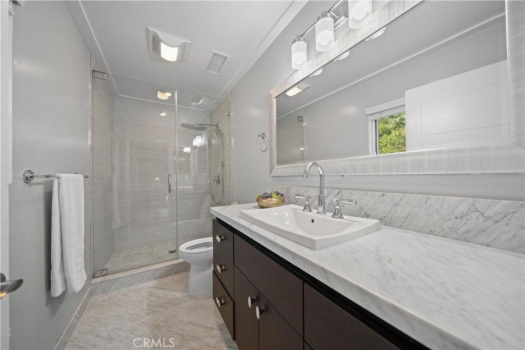 Bathroom, Glass Shower, Interior, Marble Walls