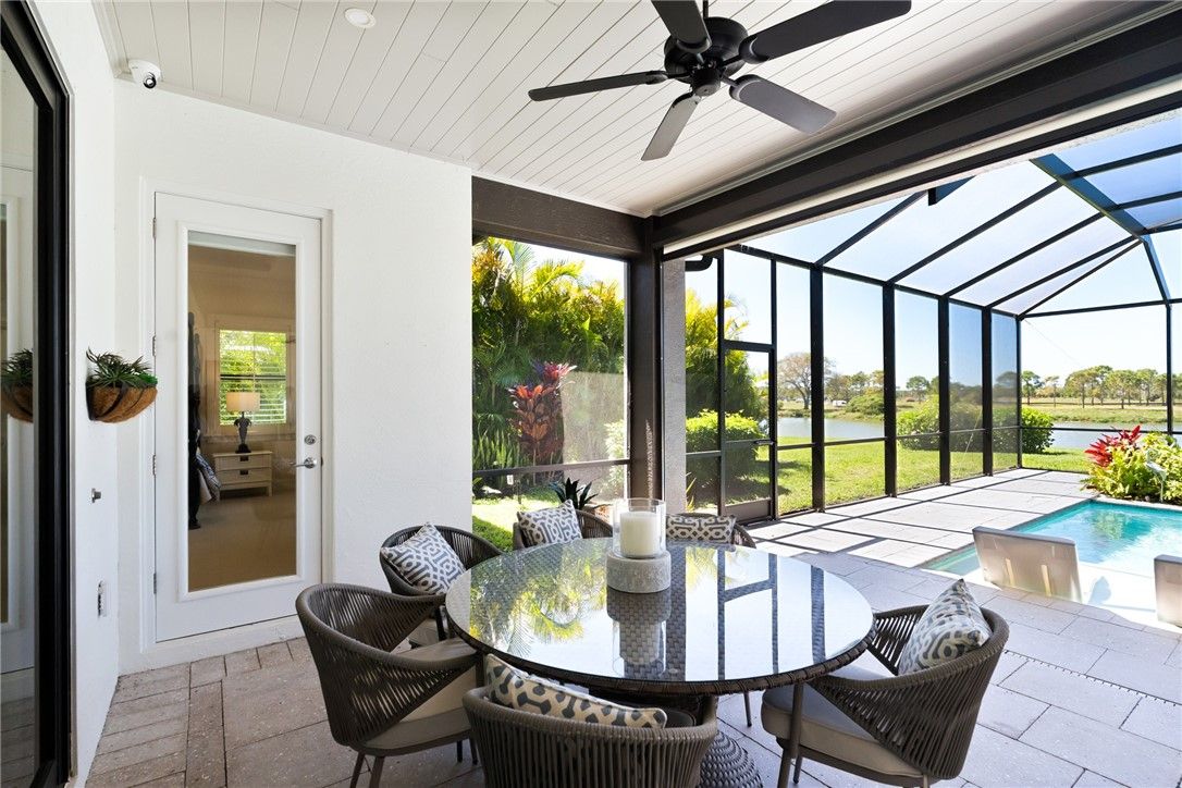 Dining room, Glass Ceilings, Interior, Pool, Sun Room, Water