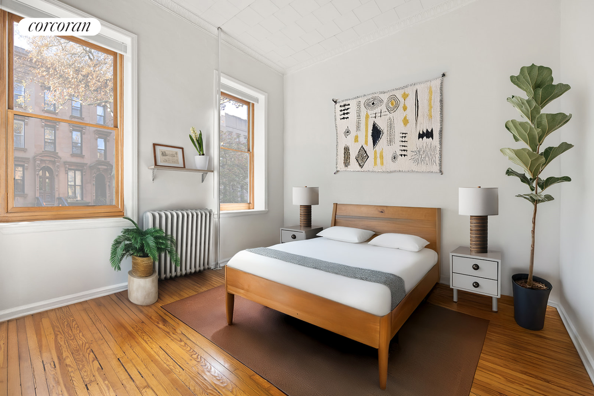 Bedroom, Interior, Wood Texture Flooring