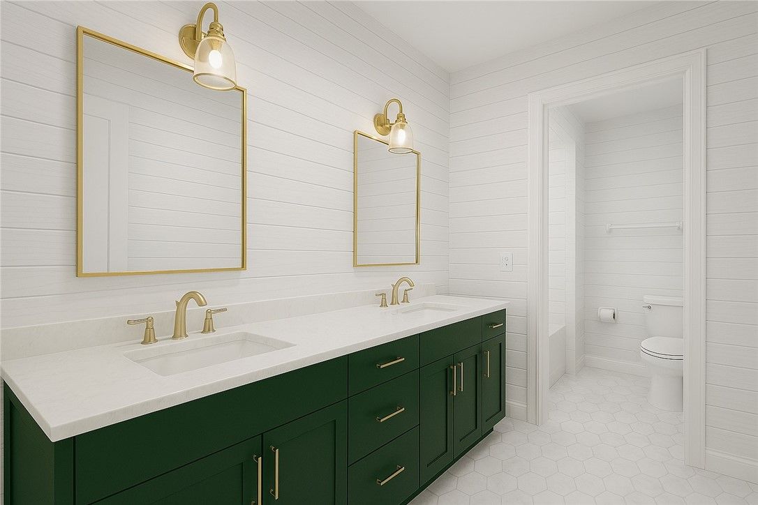 Bathroom, Dual Sink Vanities, Interior