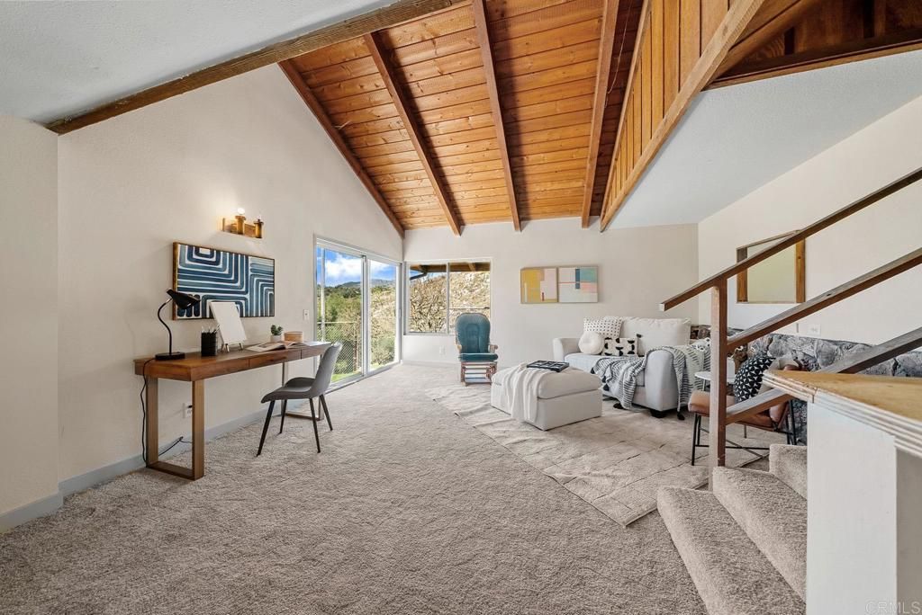 Home Office, Interior, Wooden Beams, Wooden Ceilings
