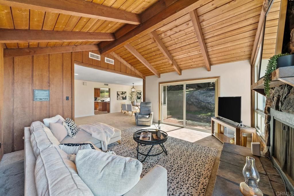 Fireplace, Interior, Living room, Wooden Beams, Wooden Ceilings, Wooden Walls