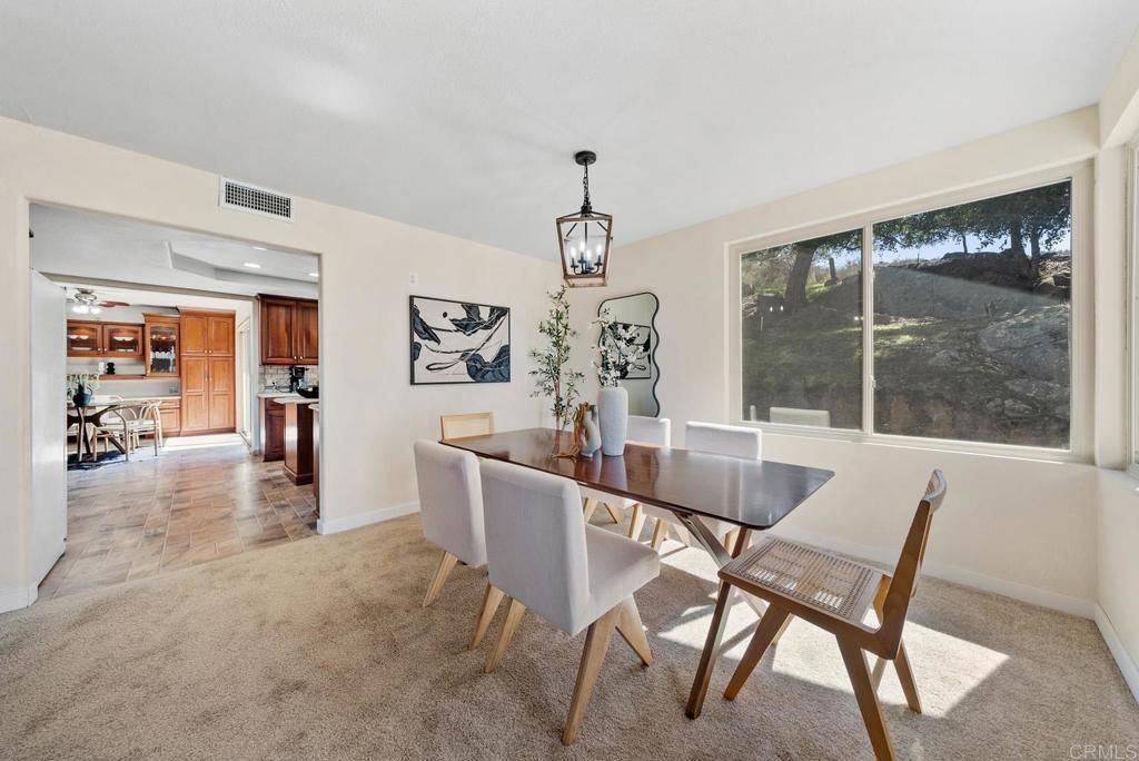 Dining room, Interior, Kitchen, Pendant Lights, Recessed Lighting