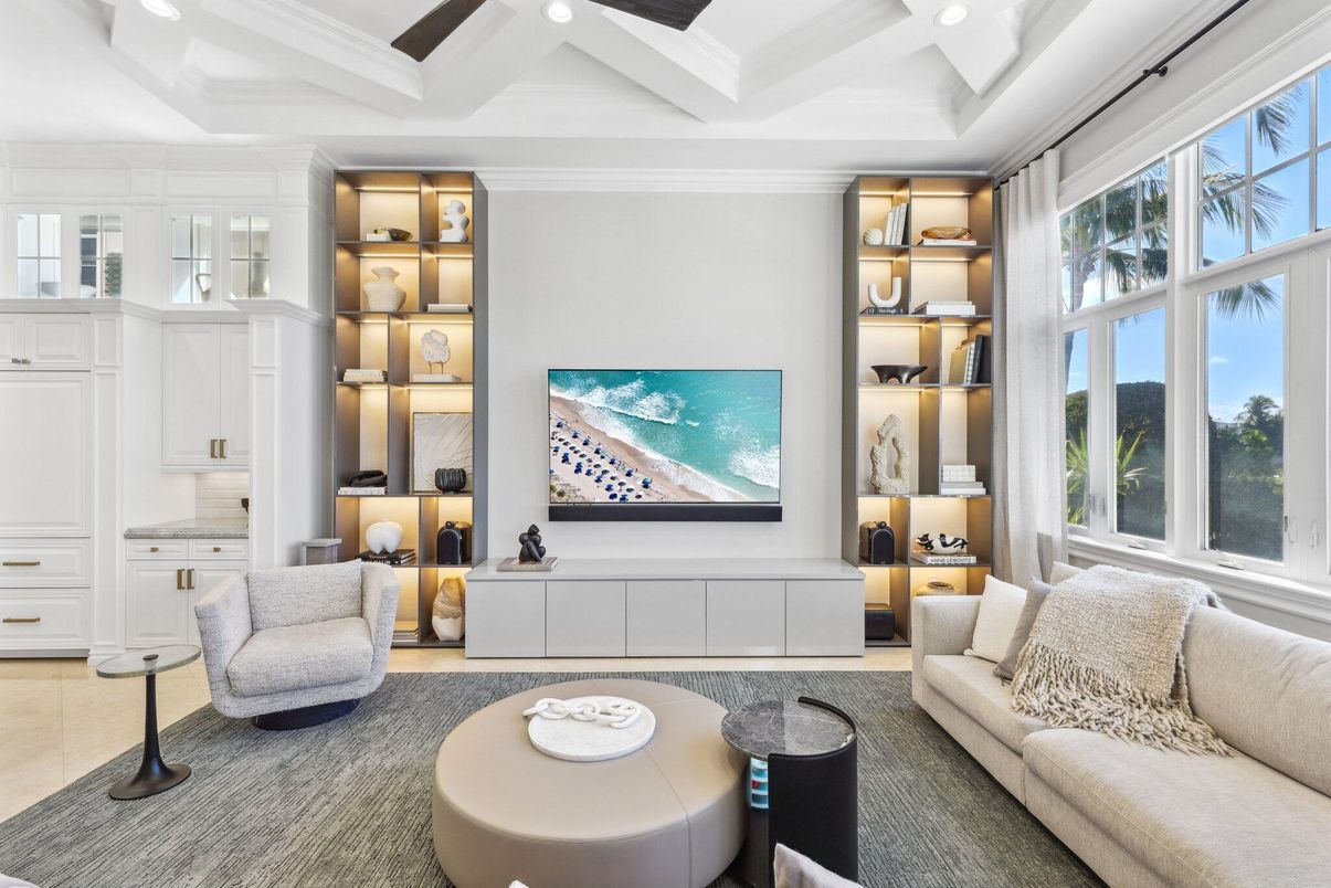 Interior, Living room, Recessed Lighting