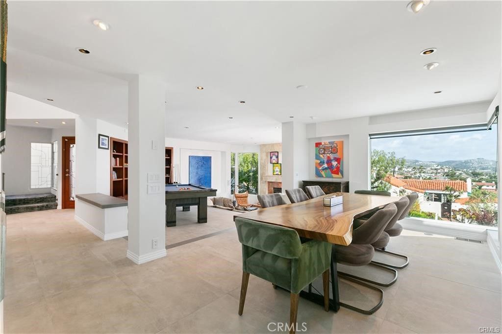 Billiard Table, Dining room, Game Room, Interior, Recessed Lighting