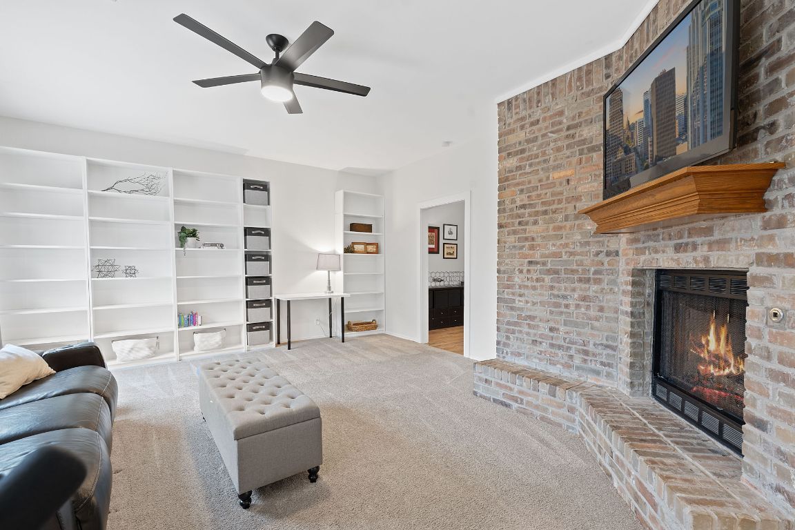Fireplace, Interior, Stone Walls