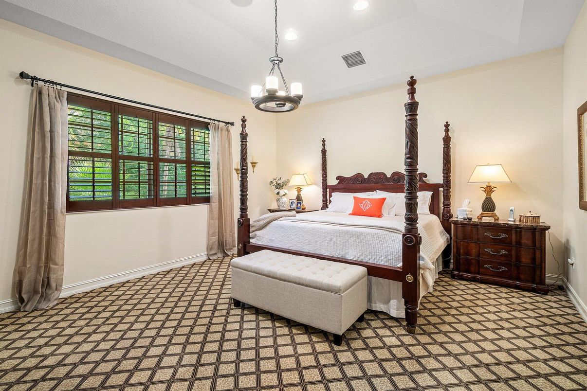 Bedroom, Interior, Pendant Lights, Recessed Lighting