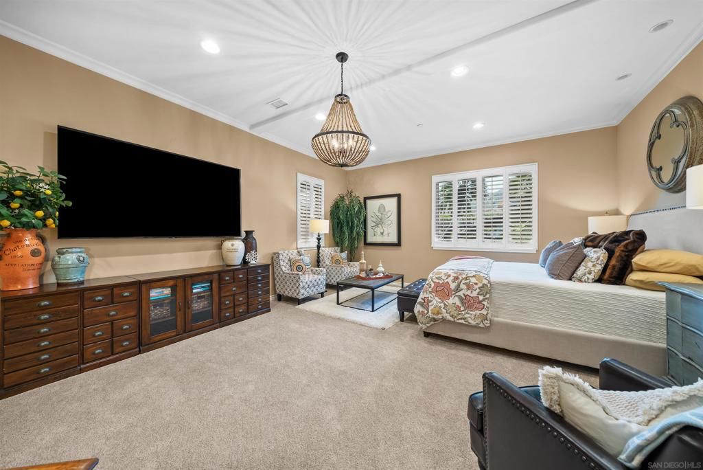 Bedroom, Interior, Pendant Lights, Recessed Lighting