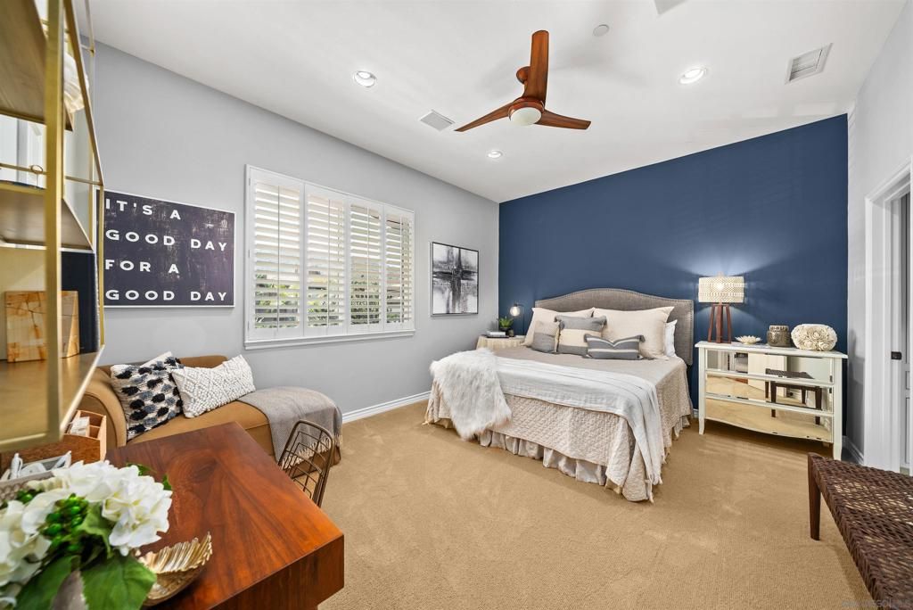 Bedroom, Interior, Recessed Lighting