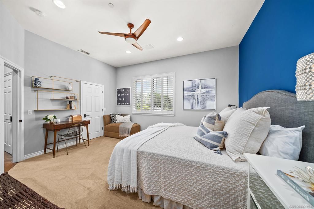Bedroom, Interior, Recessed Lighting