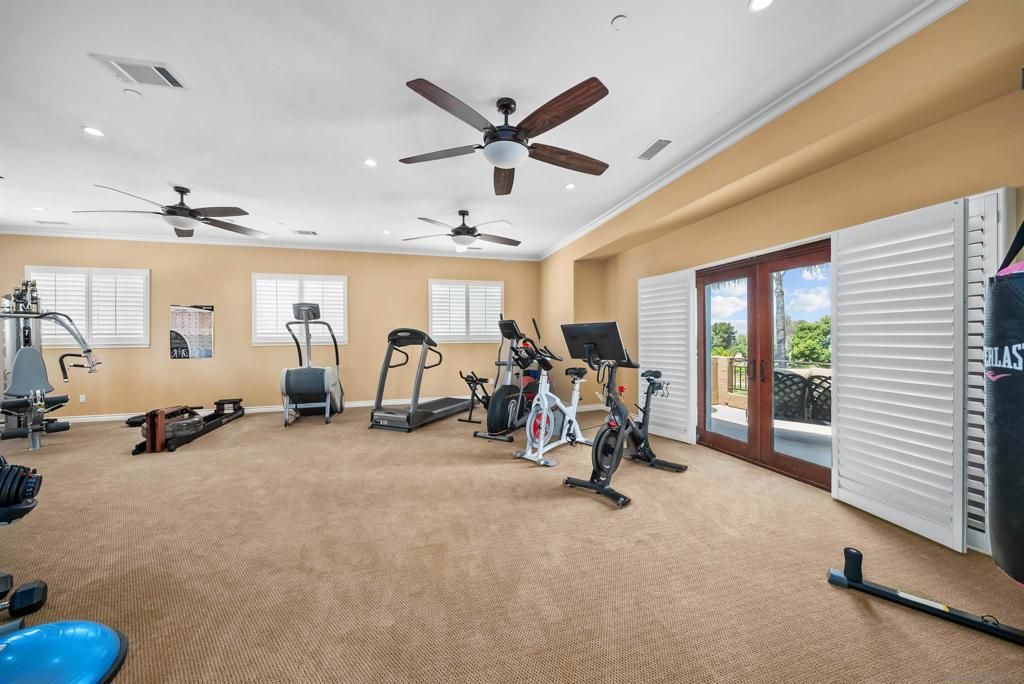 Fitness Equipment, Interior, Recessed Lighting
