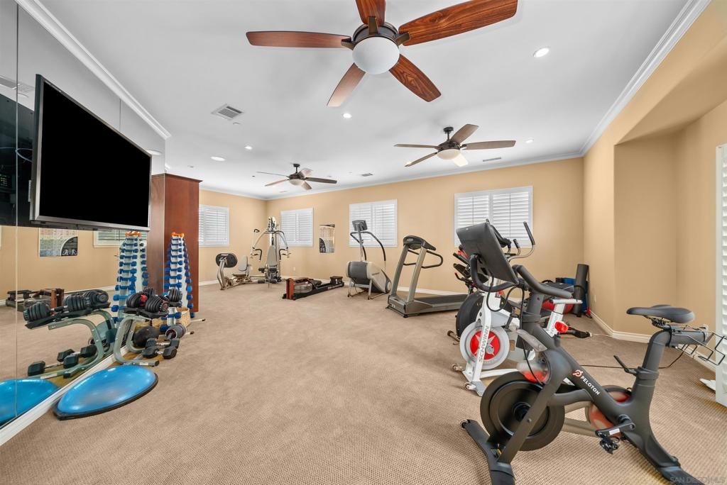Fitness Equipment, Interior, Recessed Lighting