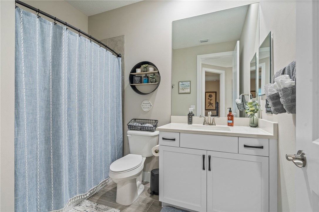 Bathroom, Interior, Wood Texture Flooring