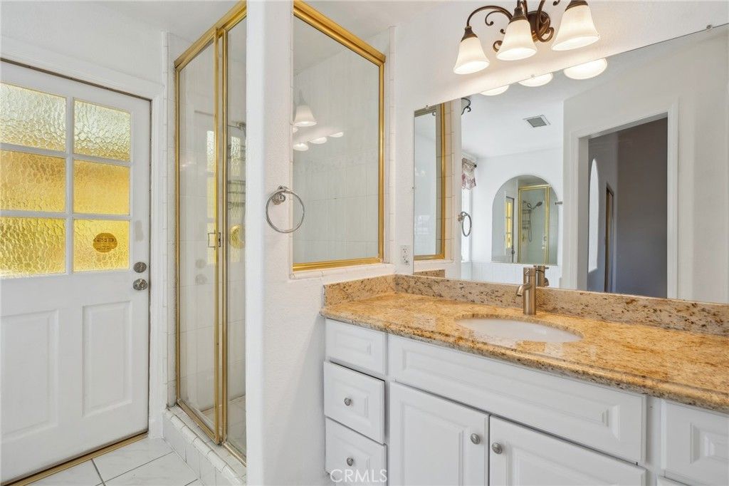Bathroom, Dual Sink Vanities, Glass Shower, Interior
