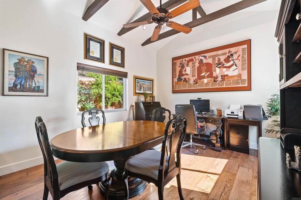 Home Office, Interior, Wooden Beams, Wood Texture Flooring