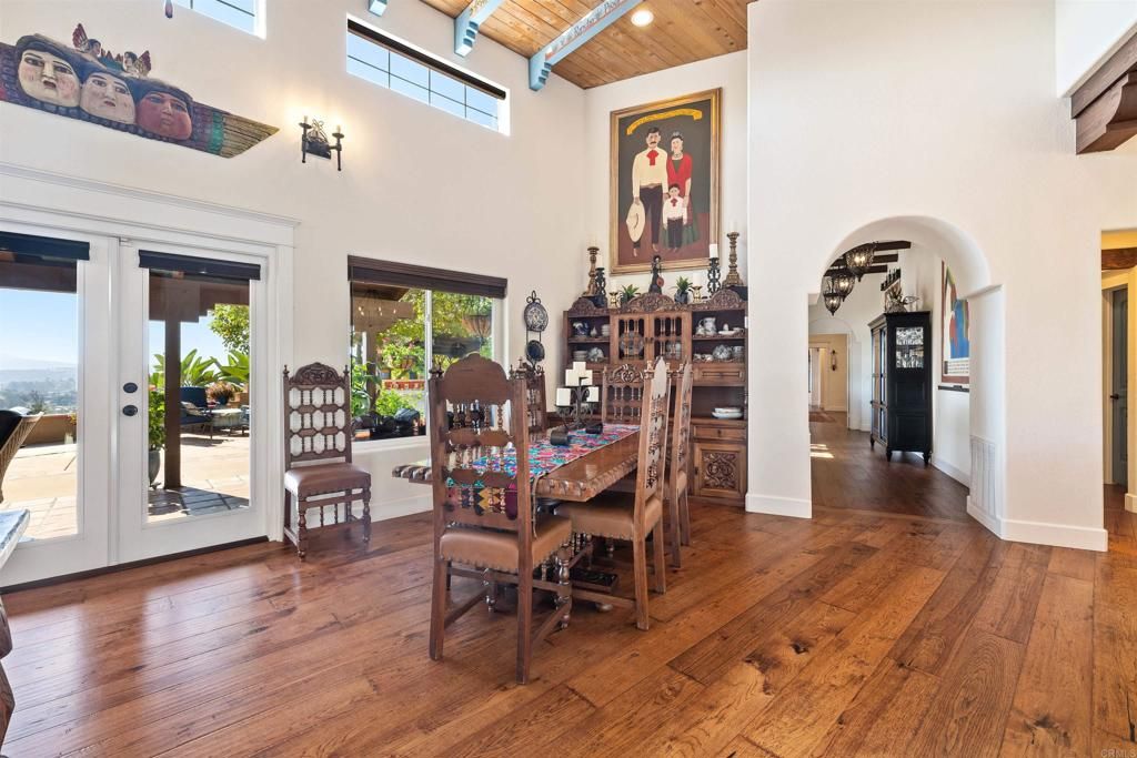 Dining room, Interior, Wooden Ceilings, Wood Texture Flooring