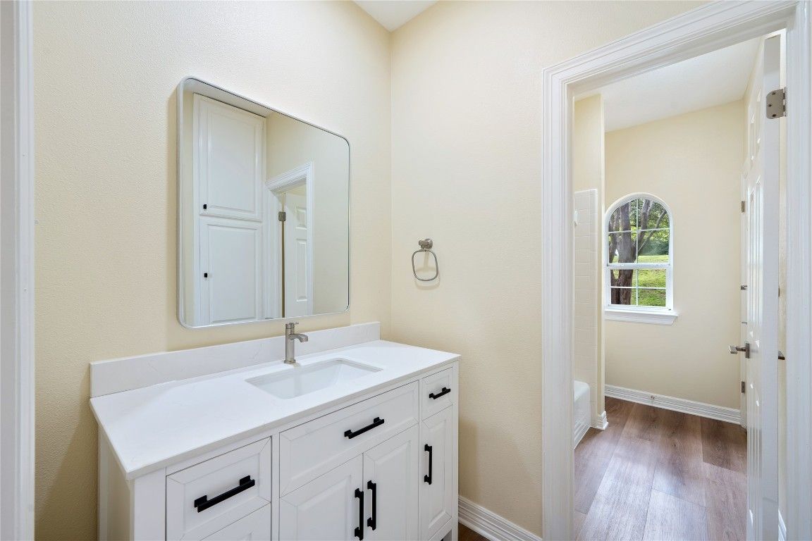Bathroom, Interior, Wood Texture Flooring