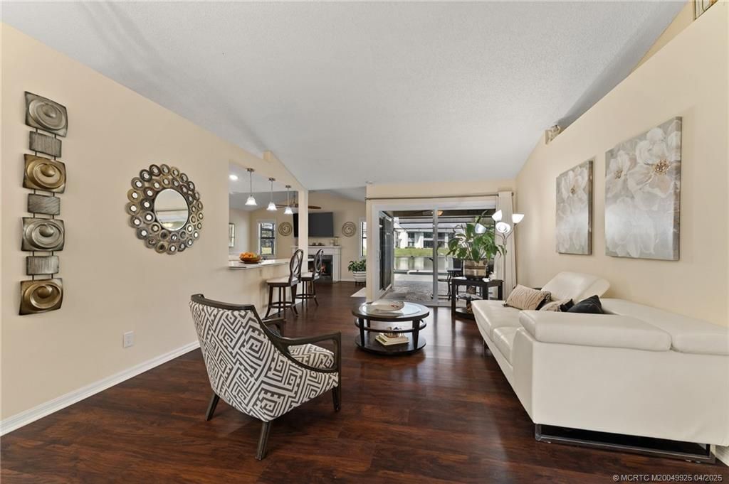 Dining room, Interior, Living room, Pendant Lights, Wood Texture Flooring
