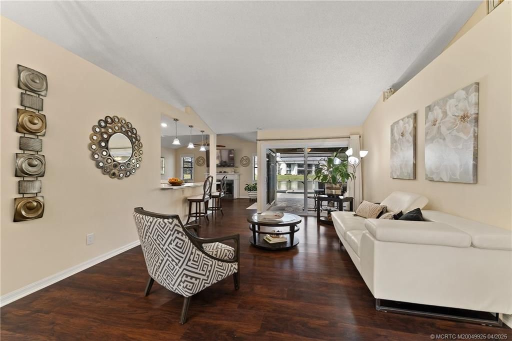 Dining room, Interior, Living room, Pendant Lights, Wood Texture Flooring
