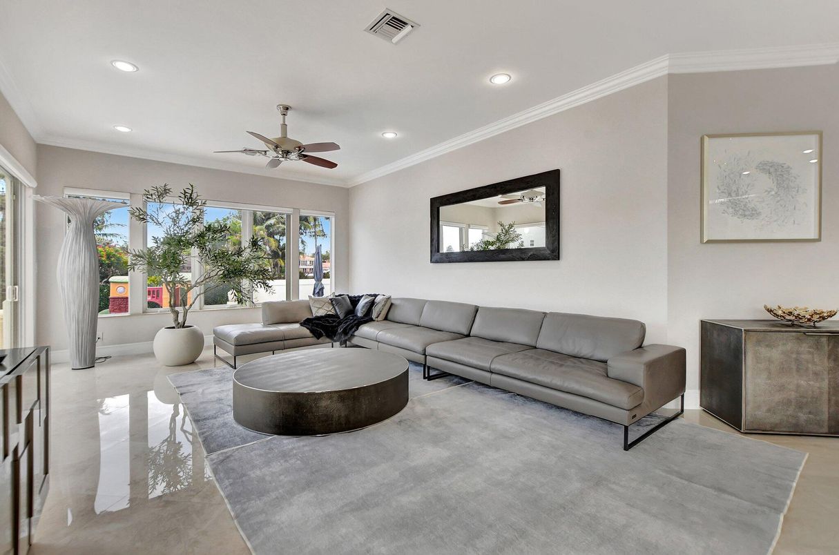 Interior, Living room, Recessed Lighting