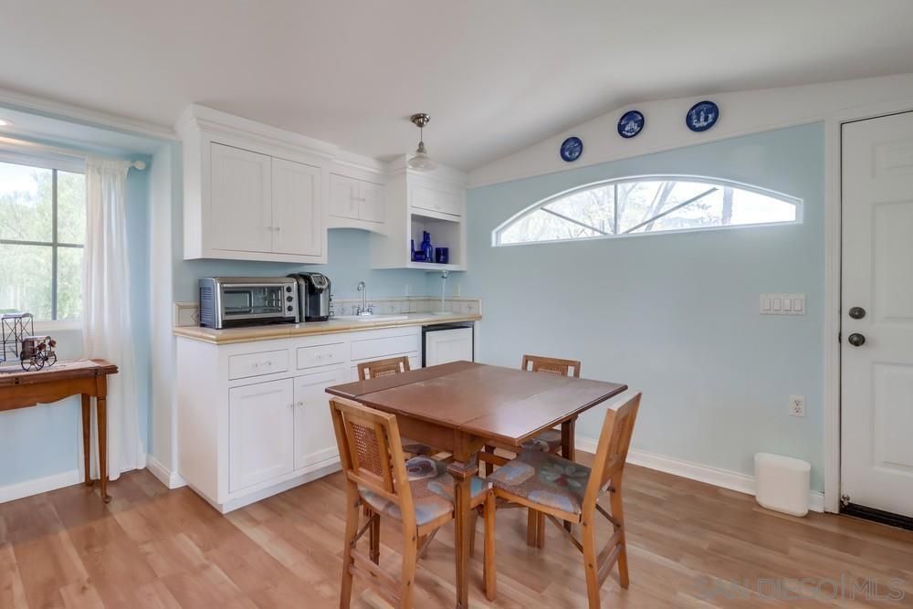 Dining room, Interior, Kitchen, Recessed Lighting, Wood Texture Flooring