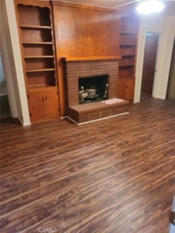 Empty room, Fireplace, Interior, Wood Texture Flooring