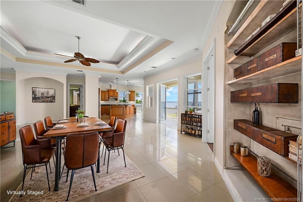 Dining room, Interior, Kitchen, Recessed Lighting