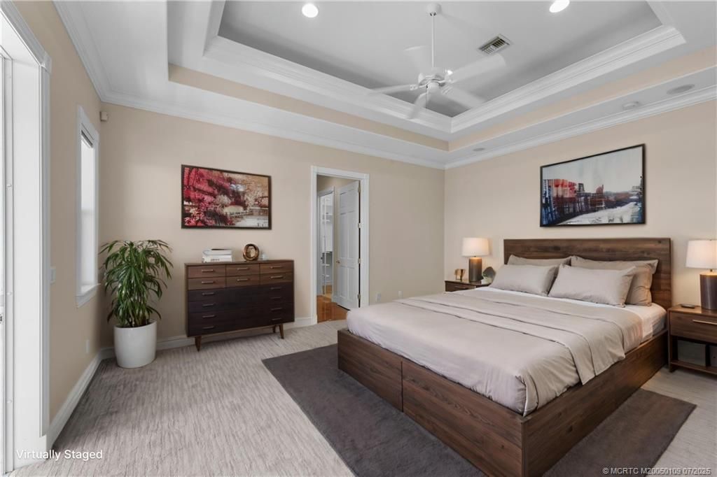 Bedroom, Interior, Recessed Lighting