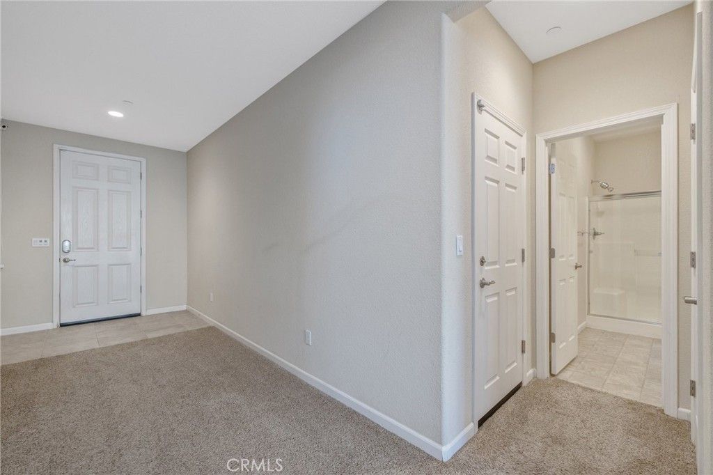 Bathroom, Empty room, Glass Shower, Interior, Recessed Lighting