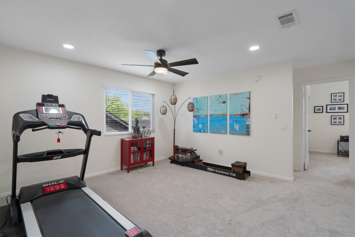 Fitness Equipment, Interior, Recessed Lighting