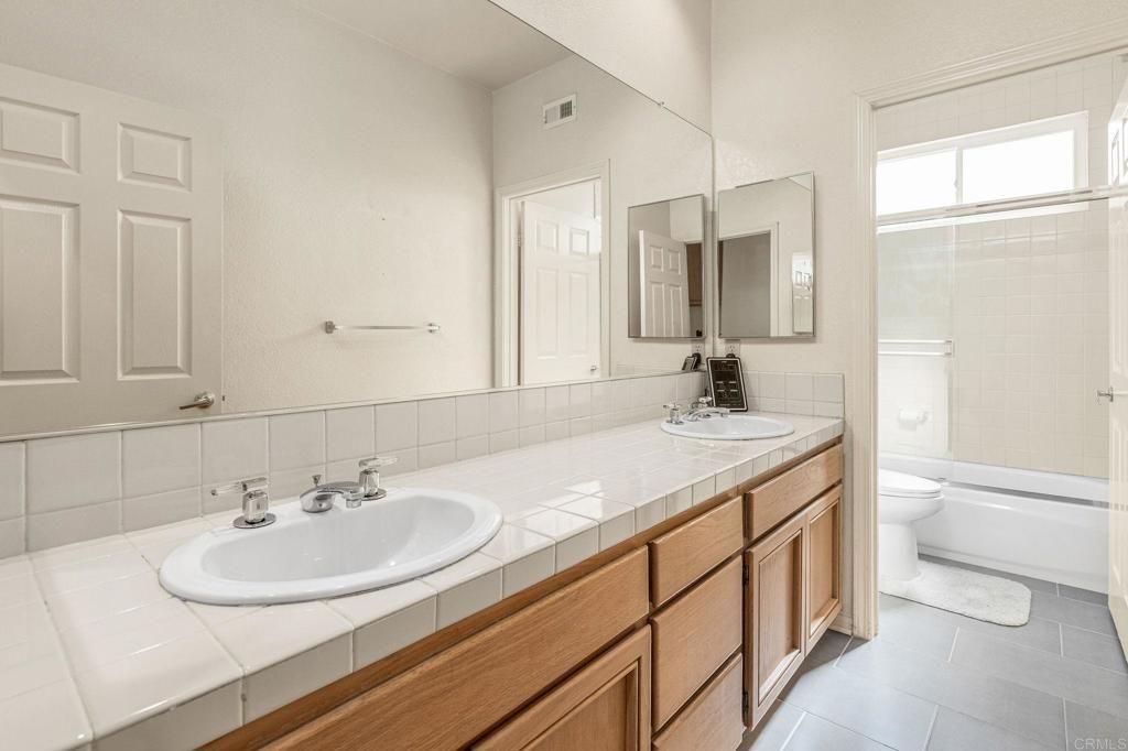 Bathroom, Dual Sink Vanities, Interior, Tile Countertops