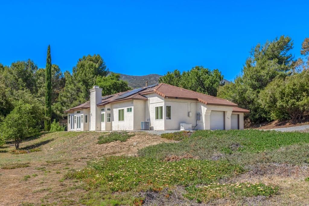 Attached, Backyard, Exterior, Facade, Solar Panels, Mediterranean
