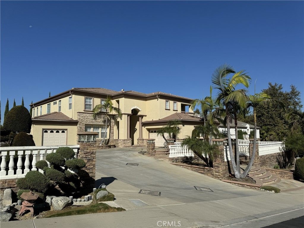 Attached, Backyard, Exterior, Facade, Mediterranean