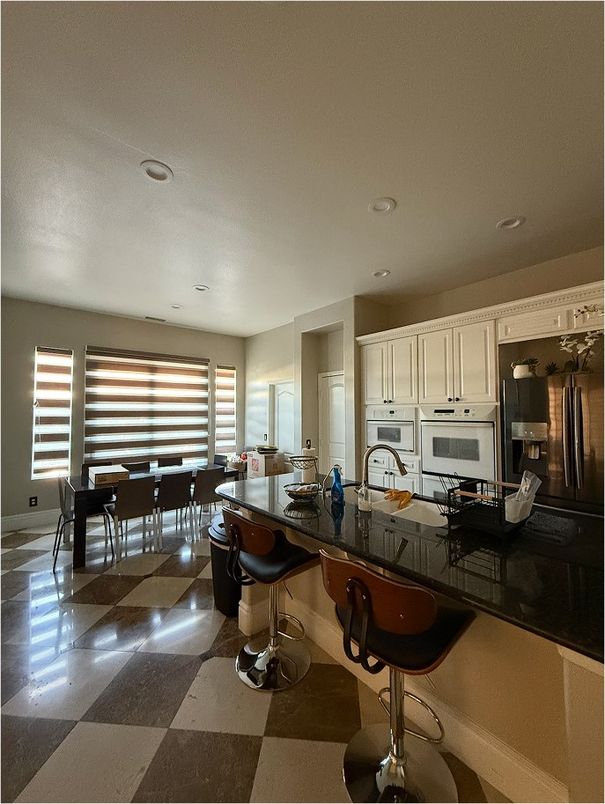 Dining room, Interior, Kitchen, Recessed Lighting