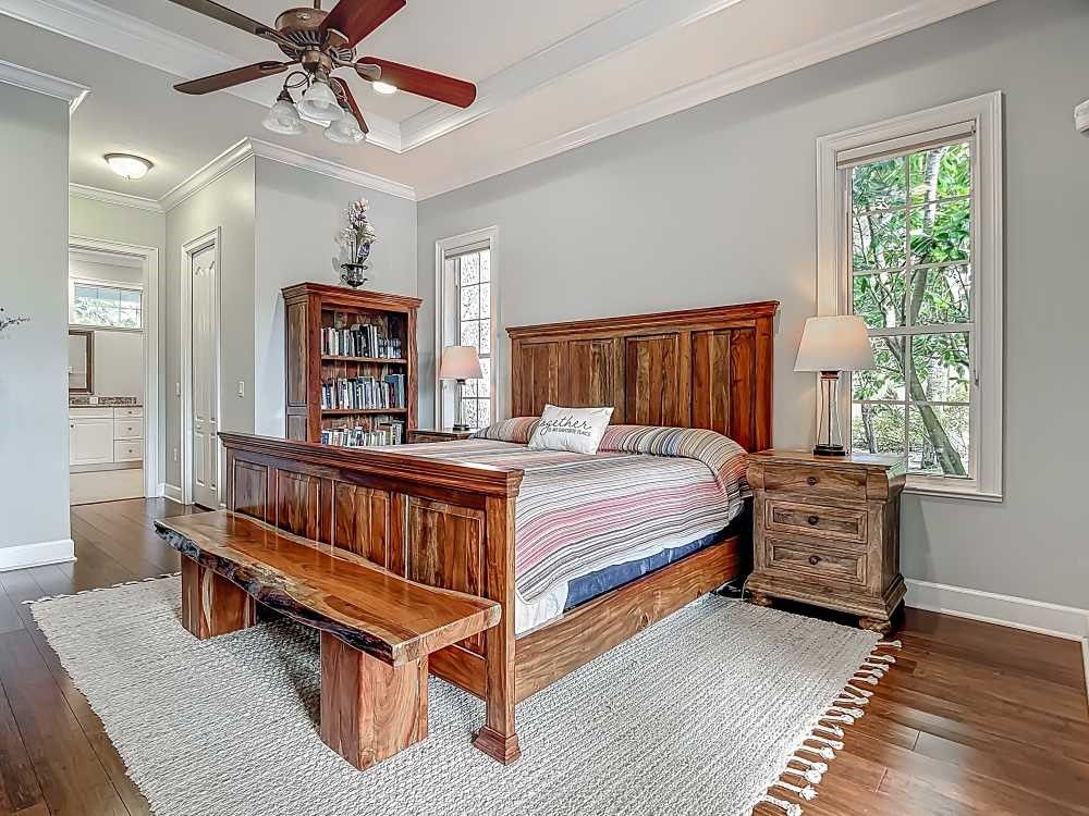 Bedroom, Interior, Wood Texture Flooring