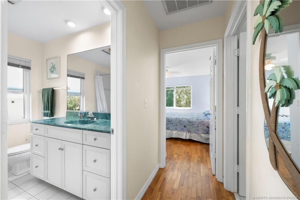 Bathroom, Bedroom, Interior, Recessed Lighting, Wood Texture Flooring