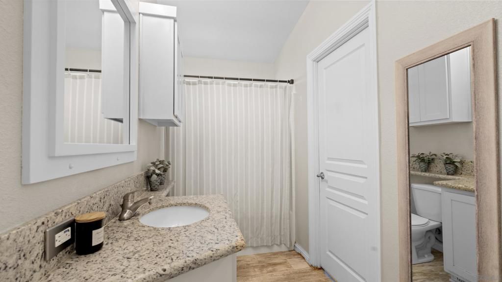 Bathroom, Interior, Wood Texture Flooring