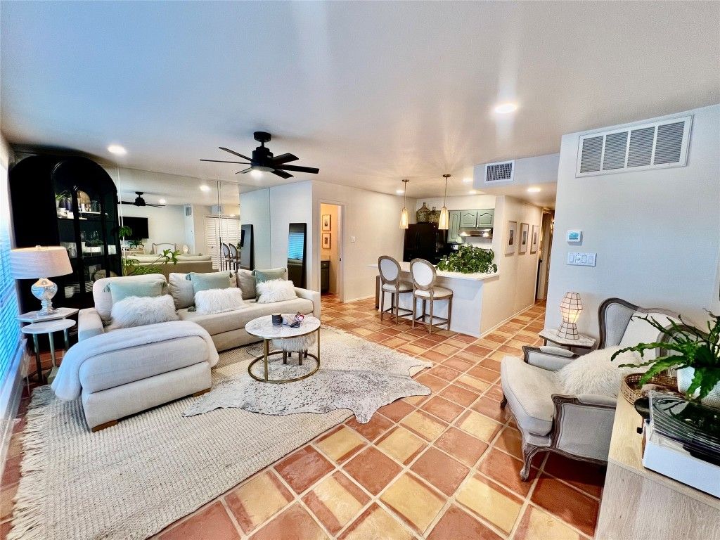 Dining room, Interior, Kitchen, Living room, Pendant Lights, Recessed Lighting