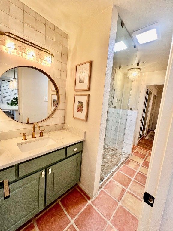 Bathroom, Dual Sink Vanities, Glass Shower, Interior