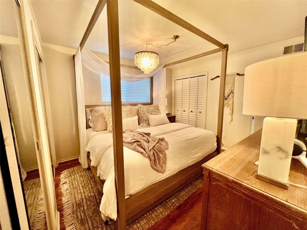 Bedroom, Chandelier, Interior