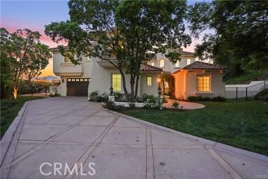 Attached, Backyard, Exterior, Facade, Mediterranean