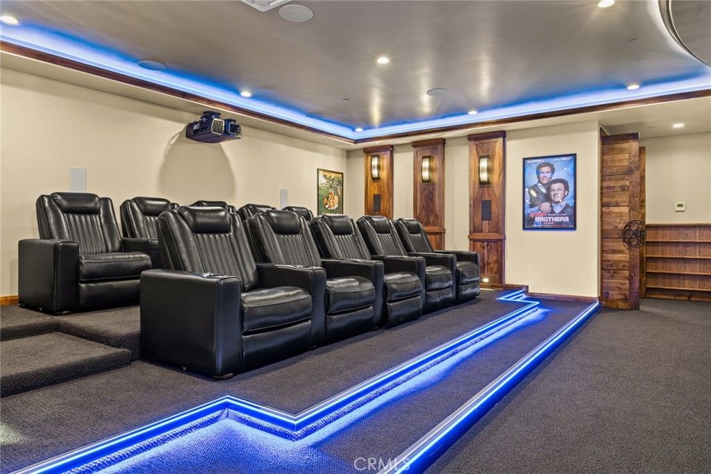 Home Theatre Room, Interior, Projection Screen, Recessed Lighting, Theatre Room