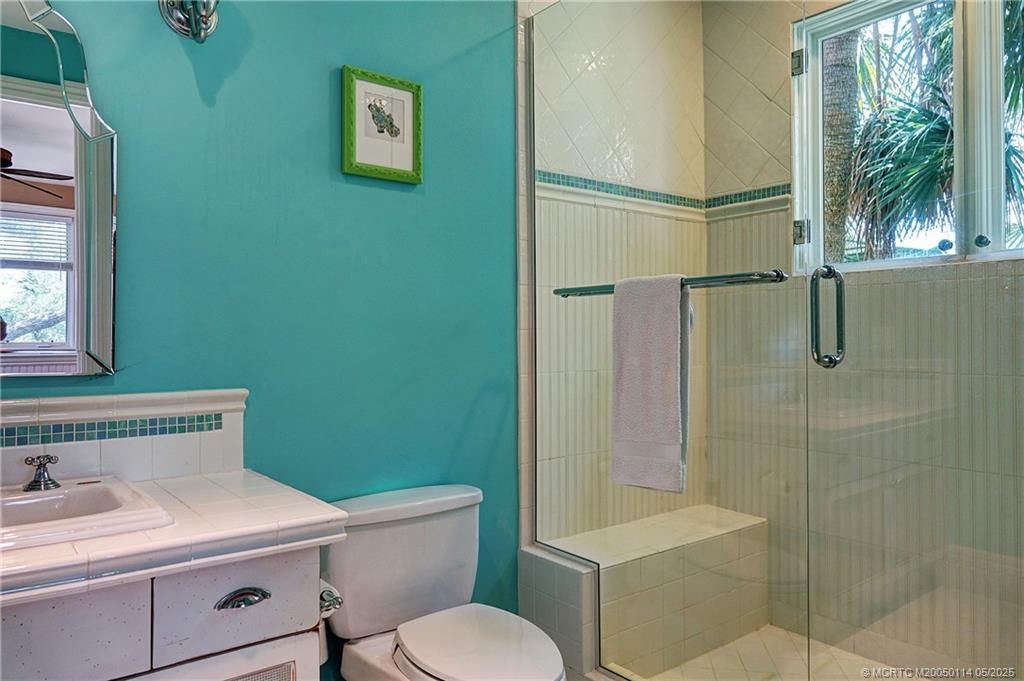 Bathroom, Glass Shower, Interior, Tile Countertops